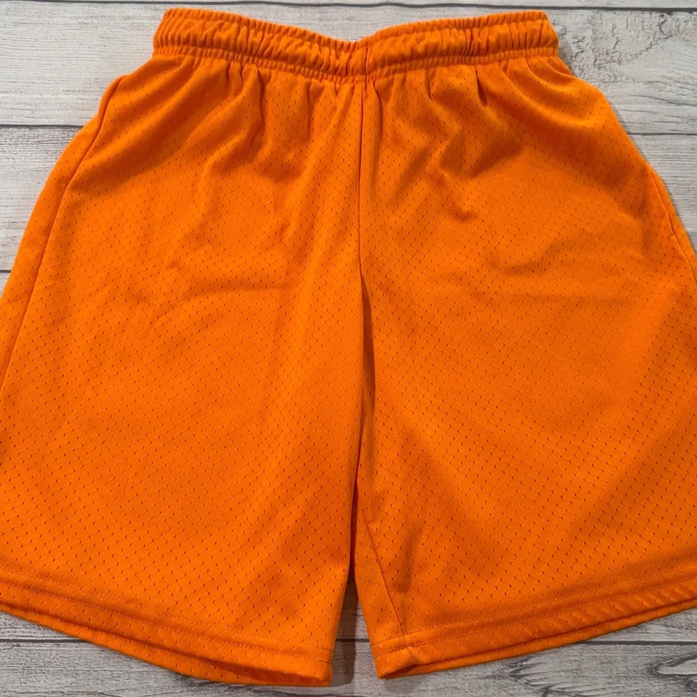 BCG Boys Bright Orange Mesh Athletic Shorts